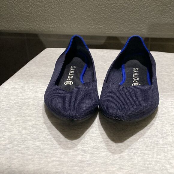 Rothy's The Point Women's Size 9 US Maritime Navy Pointed Toe Slip on Shoes - Picture 2 of 12